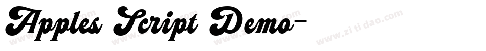 Apples Script Demo字体转换